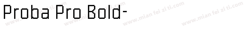 Proba Pro Bold字体转换